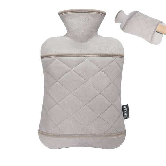 Hot Water Bottle With Hand Pocket Cover, 2.0L BPA Free PVC Water Bag