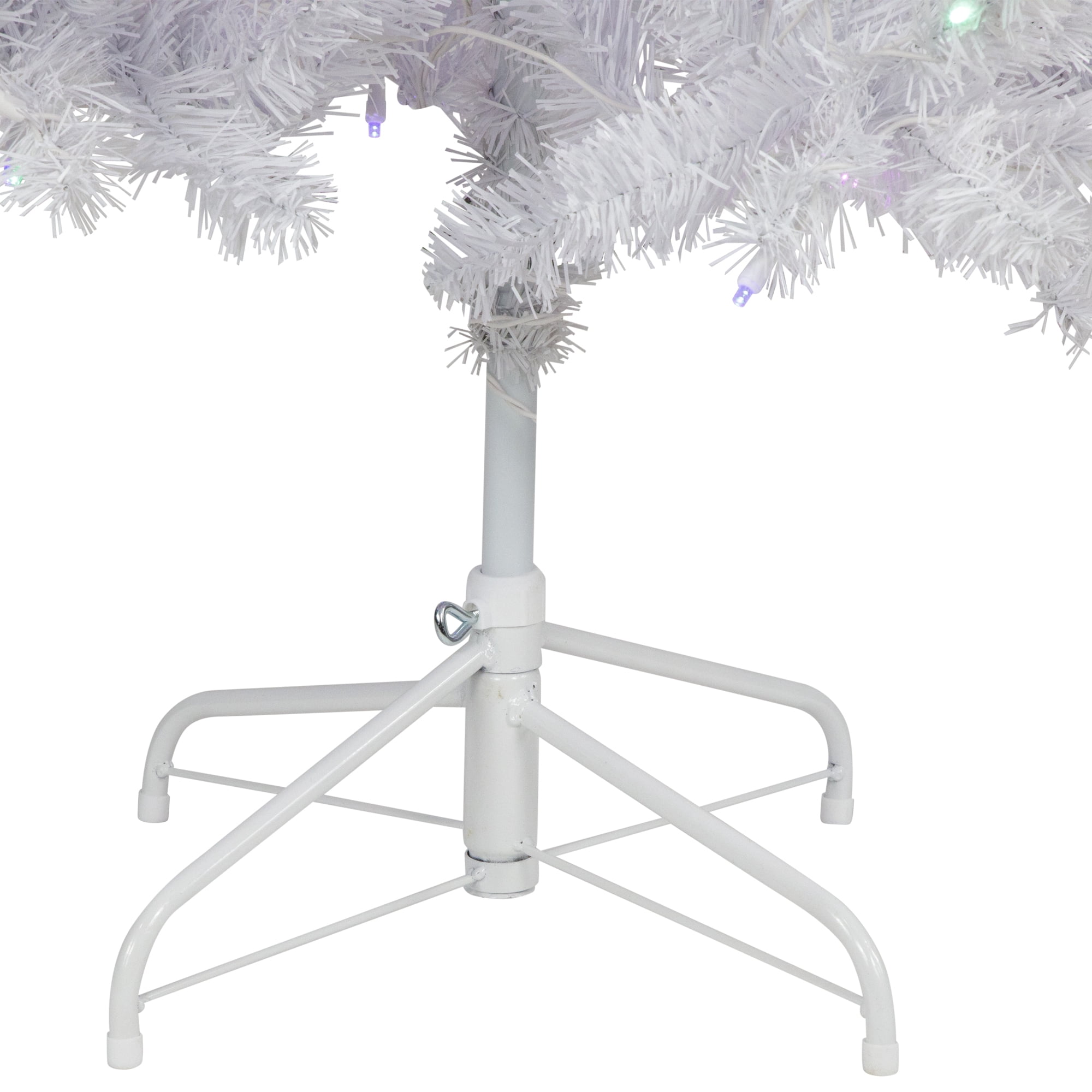 7.5' x 36" Pre-Lit White Winston Pine Artificial Christmas Tree - Multi LED Lights
