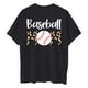 thumbnail image 5 of Fiudx Ofertas y Liquidaciones Camiseta de Manga Corta con Cuello Redondo y Estampado Informal con Estampado Frontal y Trasero de Béisbol para Mujer, 5 of 5