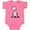 Hot Pink, variant on Inktastic Chinese Crested Boys or Girls Baby Bodysuit