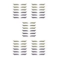 thumbnail image 1 of relayinert Reusable Eyeliner Sticker Double Eyelid Glitter Line Strip Makeup Party Cosplay No.3 5Set, 1 of 6