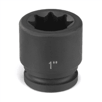 Grey Pneumatic 3/4" Drive x 1" Standard - 8 Point Socket