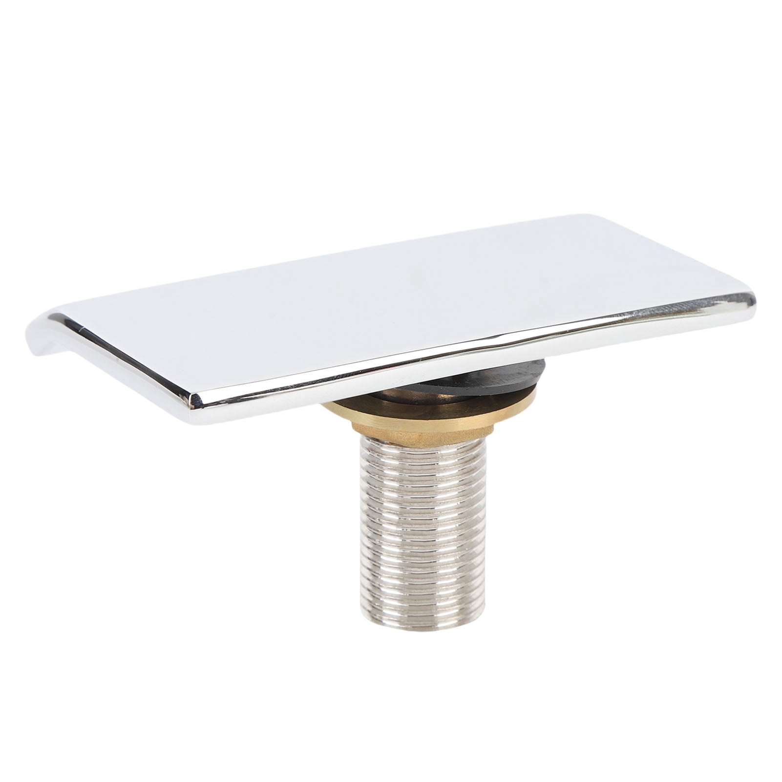 Suodoka Stainless Steel Waterfall Tub Spout G1/2 External Thread Wall Mounted Pool Bathtub Faucet Outlet Nozzle For SPA Swimming Pool Bathroom Upgrades, Silver Finish, 3.9 x 2.4 in / 10 x 6 cm