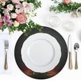 thumbnail image 5 of GZHJMY Christmas Tree Round Placemats Set of 1, Non-Slip PVC Table Mats Washable Heat Resistant Place Mats for Kitchen Dining Table Christmas Home Decor, 15.4 Inch Table Mat, 5 of 7