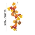 thumbnail image 4 of Vibrant Colorful Artificial Maple Leaf Rattan, Fall Foliage Garlands, Decorative Vines for Fireplace, Dining Table, Home Interior, Halloween and Thanksgiving Seasonal Decor, D, 4 of 9