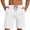 White, variant on DJDLJWCJ Men's and Big Men's Workout Shorts Men Bermuda Shorts Elastic Waist Gym Shorts for Men Outdoor Sports Shorts, Wine S