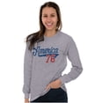 thumbnail image 5 of Vintage America 76 USA Patriot Long Sleeve TShirt Men Women Brisco Brands S, 5 of 6