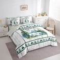 thumbnail image 2 of Catabedysis Watercolor Camper 7-Piece Twin Bedding,Mountain Print Bedding Comforter Set For Boys,Multicolor,Light Gray Reversible, 2 of 7