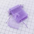 thumbnail image 4 of 100pcs Net Yarn Packing Bag Beautiful Gift Candy Storage Bag for Girl (9*12cm; Lilac), 4 of 6