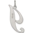 thumbnail image 3 of Sterling Silver Rhodium-Plated Fancy Script Letter I Initial Charm Made In United States qc5090i, 3 of 5
