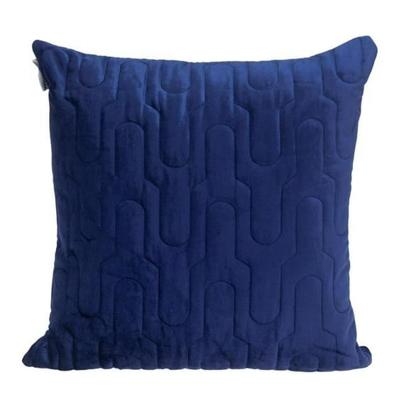 Basil Transitional Blue Square Throw Pillow