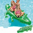 thumbnail image 2 of Summer Inflatable Crocodile Swim Pool Floats Raft Inflatable Ride-ons Swimming Fun Water Sports Beach Toy For Adult And Kids_Perfect Gift, 2 of 5