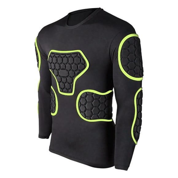 Almencla Maillot de Gardien de But à Manches Longues Rembourré en Mousse EVA Confortable Taille TG