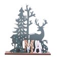 thumbnail image 1 of sweethay Muñeco sin rostro de Navidad, adornos navideños para el hogar, adorno navideño, Año Nuevo, 2021 Kits de decoración para fiestas alce navidad, 1 of 6