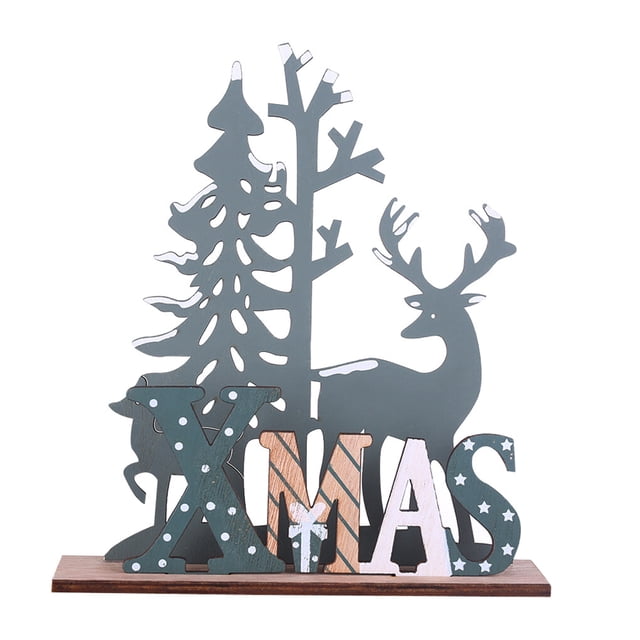 sweethay Muñeco sin rostro de Navidad, adornos navideños para el hogar, adorno navideño, Año Nuevo, 2021 Kits de decoración para fiestas alce navidad