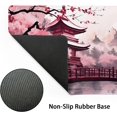 thumbnail image 3 of Pink Japanese Cherry Blossom Large Mouse Pad XXL Sakura Forest Tree Sun Tower Mountain Extended Large Desk Mat Big Desk Pad 90X40 CM Non-Slip Rubber Base Stitched Edge Long Mousepad,35.4 x 15.7 Inch, 3 of 6