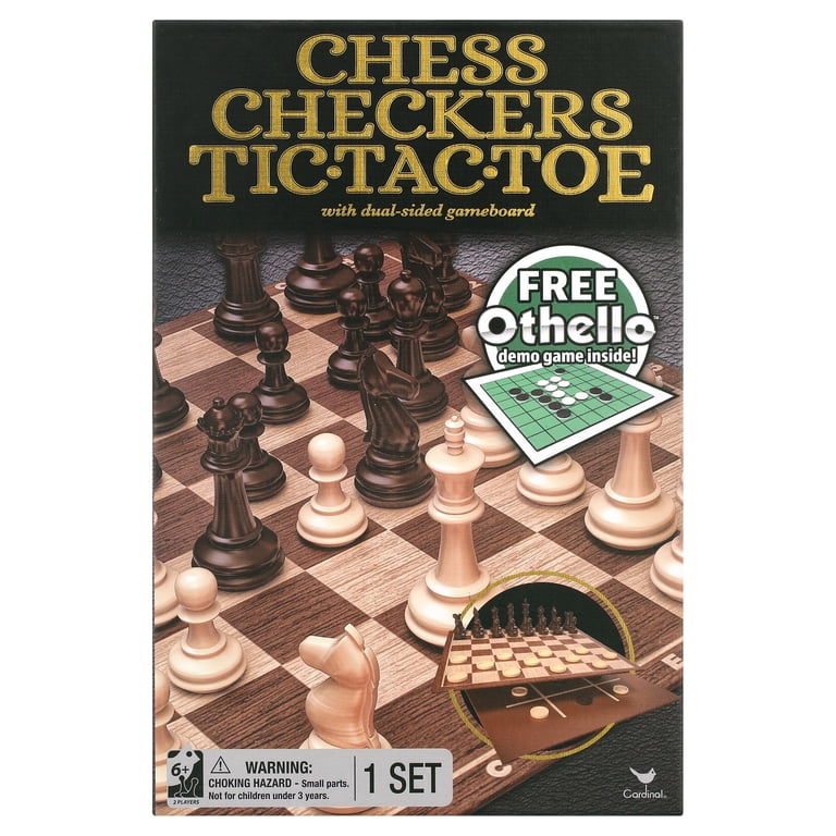 Spin Master Games Classic Chess Checkers Tic-Tac-Toe Set photo 1