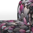 thumbnail image 4 of Designart "Coquillages Roses Gris Blancs" Chaise d'Appoint Rembourrée Animaux Roses - Fauteuil Moderne pour Chambre, 4 of 7