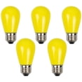 thumbnail image 5 of Pack of 25 Opaque Yellow LED S14 Christmas Replacement Light Bulbs - 1.3 Watts, 5 of 5