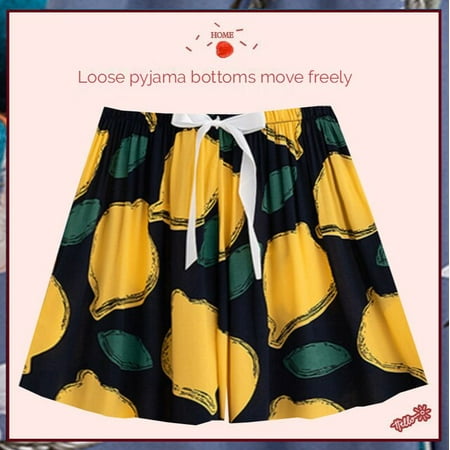 

CoCopeaunt Womens Pajamas Shelter for Home Wear Clothes Loose Shorts Cotton Oversize Sleep Bottoms Sleeping Cute Pants Summer Cotton 100%
