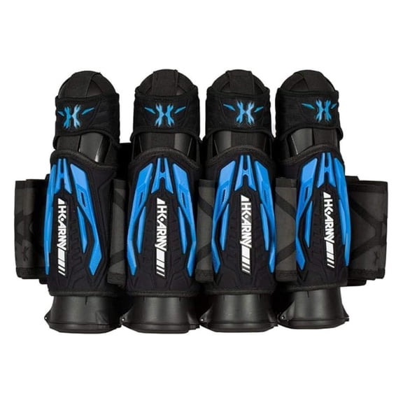 Zero G 2.0 Paintball Harness 4 3 Pod Pack - Black/Blue