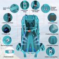 thumbnail image 4 of Mochila de Senderismo IGOLUMON 60L Impermeable para Camping y Viajes, 4 of 7