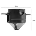 thumbnail image 4 of Filtros de café plegables Embudo de café de goteo de acero inoxidable Goteador de café JShteea  Libre de BPA, 4 of 9