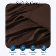 thumbnail image 5 of 600 Thread Count Egyptian Cotton Flat Sheet – 1 Piece, Solid Chocolate Emperor Size (110" x 114"), 5 of 5