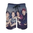 thumbnail image 2 of 5 Seconds of Summer 5Sos Mens Board Shorts Quick Dry Swim Trunk Lightweight Soft Swimsuit Bathing Suit for Boys L, 2 of 8