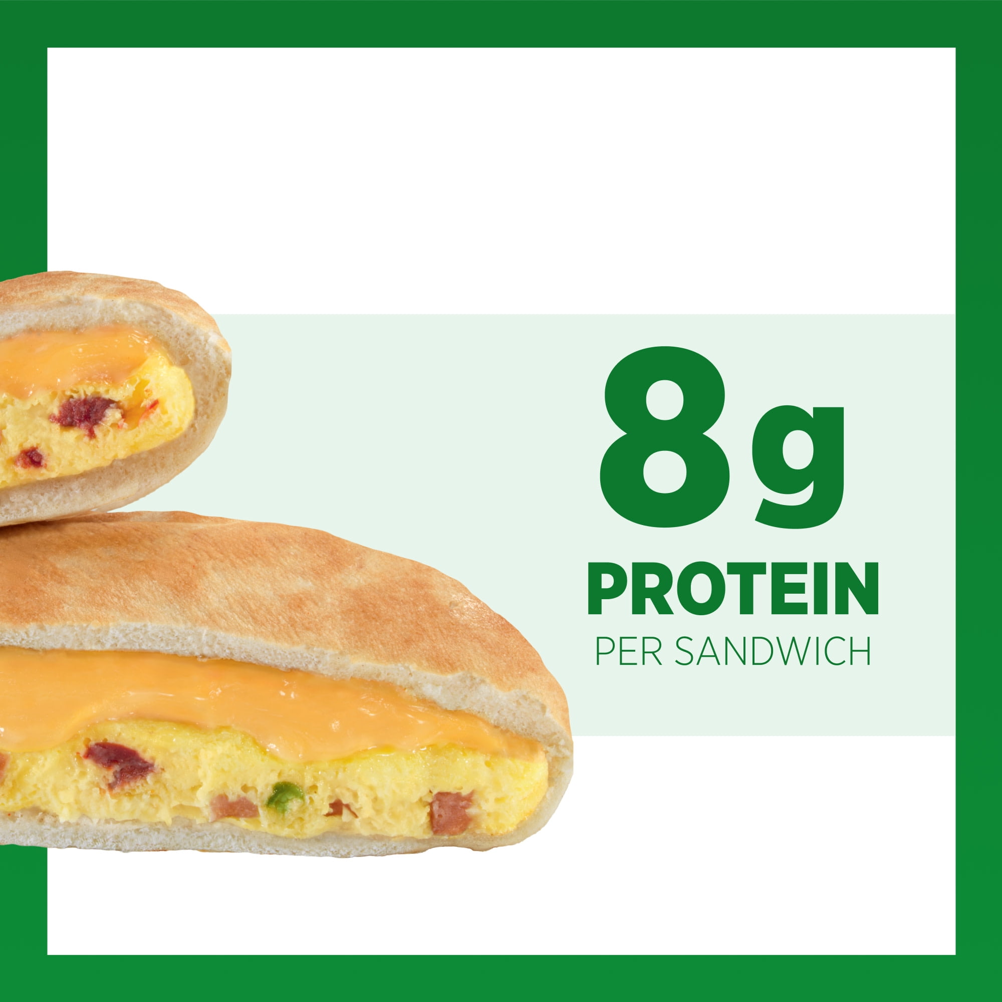 Sandwich Bros. Ham, Egg & Cheese with Peppers, Frozen Breakfast Sandwiches, 15 oz., 6-Count