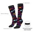 thumbnail image 4 of Yiaed Colorful Dragonflies Print Great elasticity Adult Stockings Sports socks for Men and Women, 4 of 6