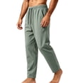 thumbnail image 5 of Mlkoz Mens Pants Summer Breathable Loose Mesh Cool Loose Straight Pants,Army Green,XXXL, 5 of 5