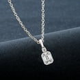 thumbnail image 3 of Diamond Pendant Necklace For Women | 3 Carat IGI Certified Emerald Shape Lab Grown Diamond | Joan Fashion Lab Diamond Pendant Necklace 14K White Gold | FG-VS Quality Friendly Diamonds, 3 of 6