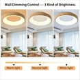 thumbnail image 3 of 18.5" LED Ceiling Lights, Modern Creative Flush Mount Ceiling Lighting Fixture Acrylic Art Low Profile Ceiling Lamp for Dining Hallway Kitchen Bedroom Porch Office Bathroom Laundry, 3 of 8