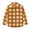 Brown, variant on Kids Little Boys Girls Baby Long Sleeve Button Down Red Plaid Shirt Plaid Girl Boy