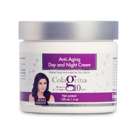 COLAGEINA 10 Anti-aging Day and Night Cream Skin Care Treatment for a younger look. Rejuvenate your skin, say goodbye to the appearance of wrinkles and fine (Best Treatment For Younger Looking Skin)
