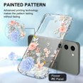 thumbnail image 5 of CASEFIV for Samsung Galaxy S23 Case,with 2 Screen Protector+2 Camera Lens Protector Floral Bling Sparkly Shiny Hard PC Slim Drop Protection Shockproof for Women Girls,Blue Flower, 5 of 7