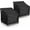 Black, variant on Patio Chair Covers Waterproof 35W x 38D x 31H inches 2pack,Lawn Outdoor Furniture Cover Grey