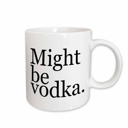 3dRose Might be vodka. Black., Ceramic Mug,