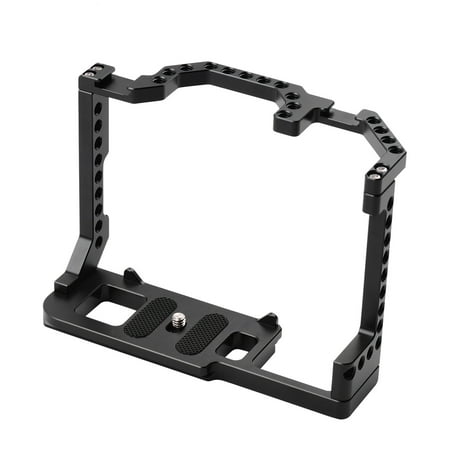 Image of Suzicca Cage Aluminum Alloy with Dual Cold Shoe Mount 14 Inch Screw Compatible with 90D80D70D DSLR