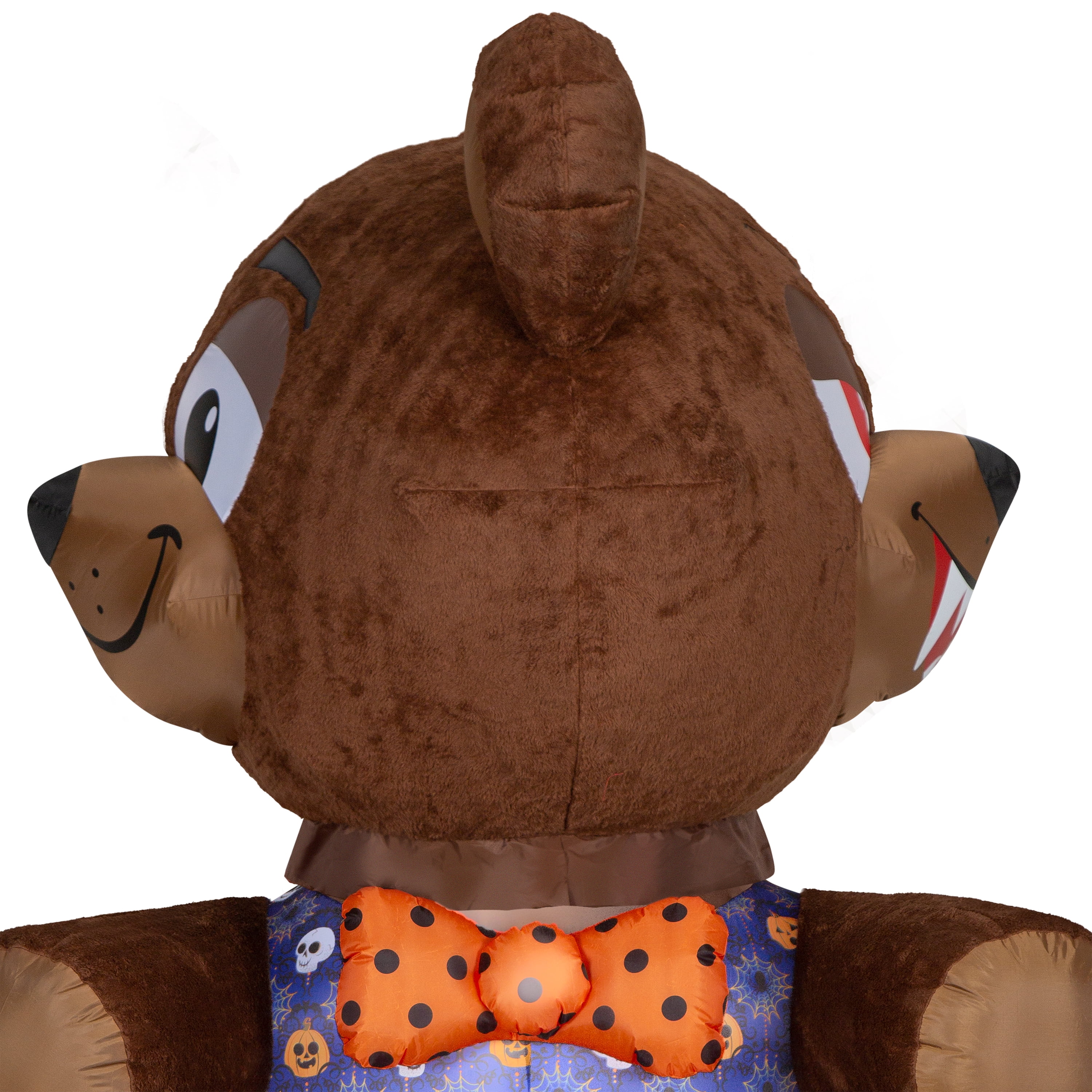 6 Foot Animated Head Turning Mixed Media Teddy Bear for Halloween by Way to Celebrate!