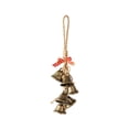 thumbnail image 2 of Christmas Bells Hanging Decor Vintage Metal with Rope Bow Tree Door Decor, 2 of 7