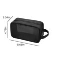 thumbnail image 4 of 3-Piece Set of Mesh Makeup Bags | Black Nylon Travel Organizer Pouches with Zipper | Small, Medium & Large Bags for Women, School, Office & Toiletries, 4 of 9