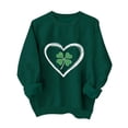 thumbnail image 1 of Chandail à Capuchon Imprimé pour la Saint-Patrick pour Hommes à Manches Longues et Col Rond, 1 of 4