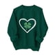 thumbnail image 1 of Sudadera sin capucha con estampado del Día de San Patricio, moderna y bonita, con cuello redondo y manga larga para niños y niñas. Blusa para niña., 1 of 2