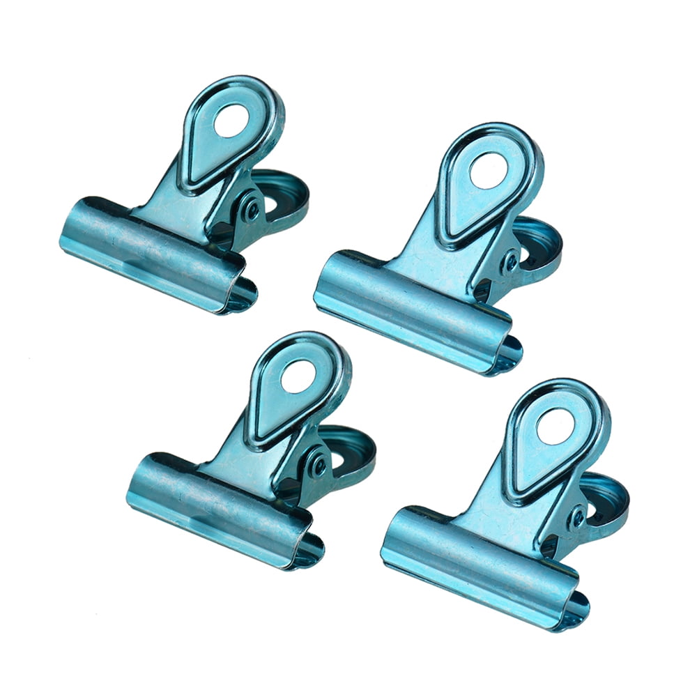 4pcs Paper Metal Bulldog Clip Hinge Clips Clamps 20mm for Documents