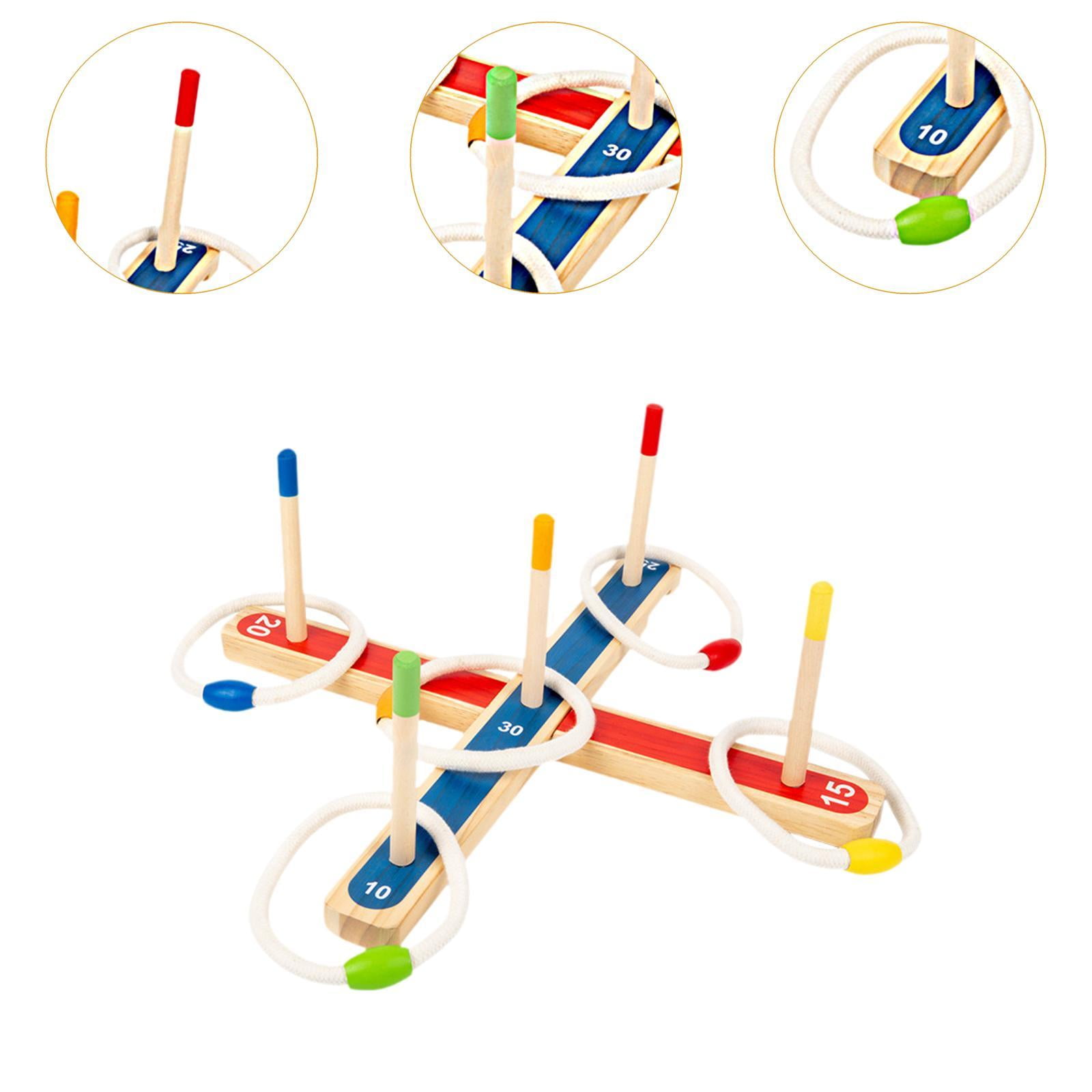 Wswqop Ring Tossing Game Sports Toys Interactive Ring Hook Game for Outdoor Lawn Garden