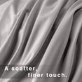 thumbnail image 5 of LBRO2M Bed Sheets Set, 1800 Series Hotel Luxury Double Brushed Soft Microfiber Sheets, Deep Pocket 4-Piece, Queen, Gray, 5 of 8