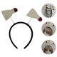 thumbnail image 2 of KAKOWELY 2 diademas para fiesta de eventos deportivos, novedosas diademas de bádminton, aros para el cabello, 2 of 4
