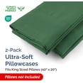 thumbnail image 2 of King Pillow Cases - 4 Pack - Super Soft Pillowcase Covers - Envelope Enclosure - Hotel Quality Pillow Protectors - Wrinkle Free, Shrink and Stain Resistant - Machine Washable - 20" x 40", 2 of 10